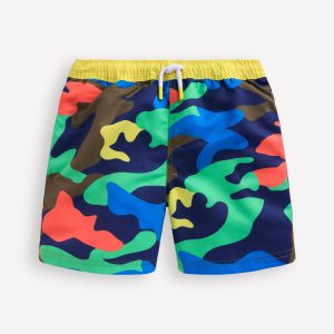 Swim Shorts-Multi Rainbow Camo