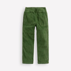 Pull-on Cord Pants-Promenade Green