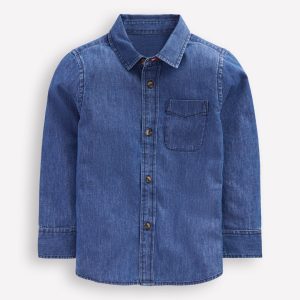 Denim Shirt-Mid Vintage Denim (Mid Wash)