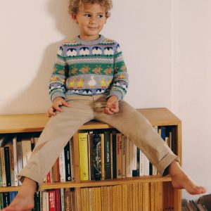 Fair Isle Sweater-Grey Marl Easter