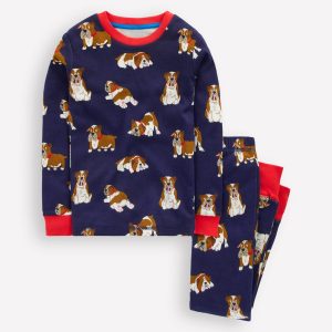Snug Long John Pajamas-Medieval Bulldogs