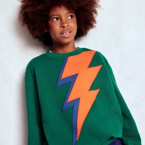 Fun Sweatshirt-Artichoke Green Lightning