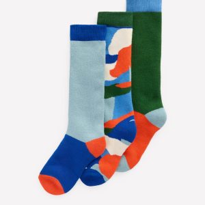 3-pack Ski Socks-Multi Abstract Landscape