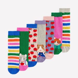 Socks 7 Pack-School Animals