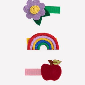 3-pack Hair Clips-Back to School