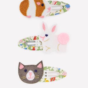 3-pack Hair Clips-Pets