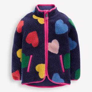 Eden Borg Zip-Through Jacket-Starboard Blue Multi Hearts