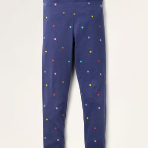Fun Leggings-Starboard Blue Confetti Spot