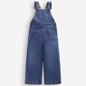 Frill Overalls-Mid Vintage Heart Applique
