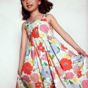Remy Button Through Dress-Multi Summer Garden
