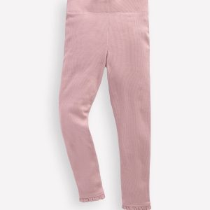 Ribbed Leggings-Vintage Pink