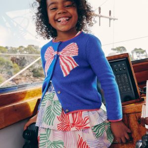 Tiered Woven Skirt-French Pink Bows