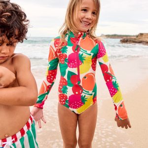 Long-Sleeved Swimsuit-Multi Giant Fruit