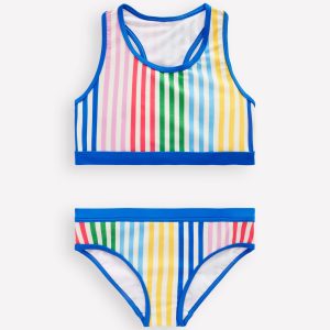 Racerback Bikini-Hotchpotch Stripe