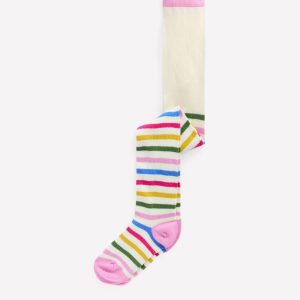 Patterned Tights-Soft Ivory Multi Stripe