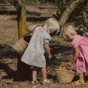 Double Cloth Dress-Soft Ivory Ditsy