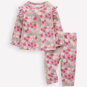 Ribbed Jersey Play Set-Mauve Mist Vintage Berry