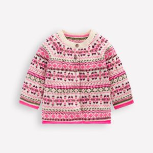 Edie Fair Isle Cardigan-Oatmeal Heritage Fair Isle