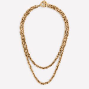 Twist Layer Necklace-Gold Colour