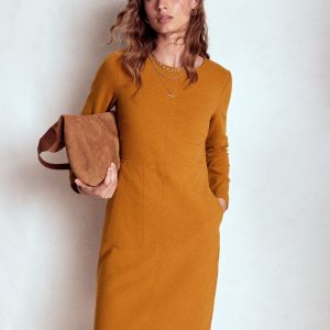 Cornelia Ottoman Dress-Toffee Brown