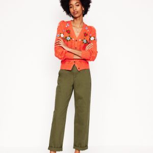 Barnsbury Chino Pants-Woodland Green