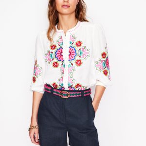 Westbourne Linen Shorts-Navy