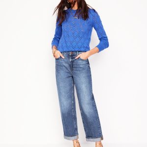 Mid Rise Straight Jeans-Mid Vintage