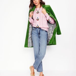 High Rise Rigid Straight Jeans-Light Vintage