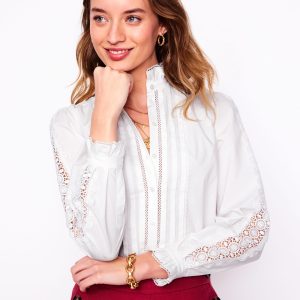 Felicity Lace Blouse-White