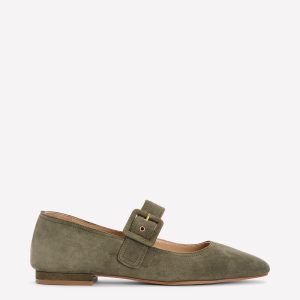 Vic Chisel Toe Mary Janes-Deep Olive