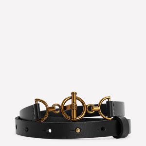 T-bar Ring Belt-Black