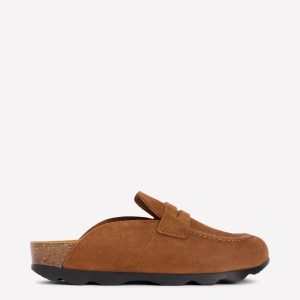 Suede Mule Clog-Raw Umber