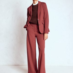 Marylebone Ponte Blazer-Chestnut