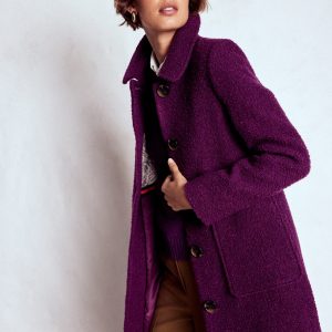Carlisle Wool Coat-Plum Jam